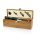 Set cutie si 4 accesorii vin, Everestus, WE, bambus si zinc, natur