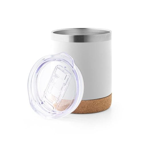 Cana de voiaj, Everestus, 42FEB231179, 400 ml, Ø93x121 mm, Pluta, Alb