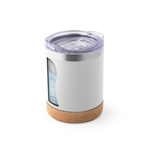 Cana de voiaj, Everestus, 42FEB231179, 400 ml, Ø93x121 mm, Pluta, Alb