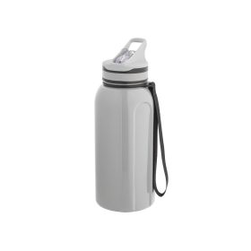   Sticla de apa bidon sport, Everestus, 42FEB231068, 1200 ml, Ø95x252 mm, Polietilena, Gri
