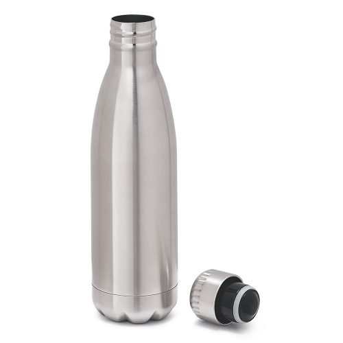 Sticla de apa sport 510 ml, perete dublu, Everestus, 20FEB1109, Otel, Argintiu