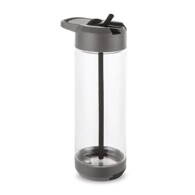   Sticla sport 750 ml cu suport incorporat pentru smartphone, Everestus, SB03, tritan, negru