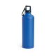 Sticla sport 750 ml cu carabina, Everestus, SB26, aluminiu, albastru, saculet de calatorie inclus