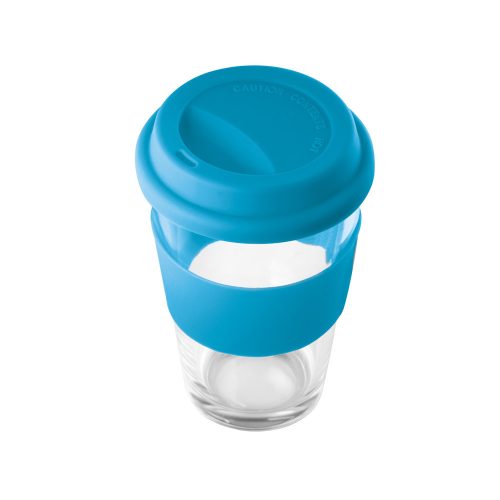 Cana de voiaj, 21MAR1920, 330 ml, Everestus, ø80x125 mm, Sticla, Albastru