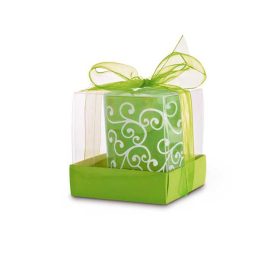 Lumanare in pahar de sticla, Everestus, LPD22, verde