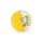 Minge de plaja gonflabila, transparenta, Everestus, EGB042, pvc, galben