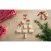 Ornament pentru bradul de Craciun, Everestus, 21OCT1432, 73 x 82 x 1.5 mm, Pasla, Multicolor