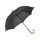 Umbrela 104 cm cu maner din lemn, Everestus, 20IAN844, Negru, Poliester 190T