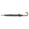 Umbrela 104 cm cu maner din lemn, Everestus, 20IAN844, Negru, Poliester 190T