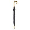 Umbrela 104 cm cu maner din lemn, Everestus, 20IAN844, Negru, Poliester 190T