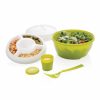 Set bol pentru salate, Everestus, SD01, polipropilena, verde, saculet inclus