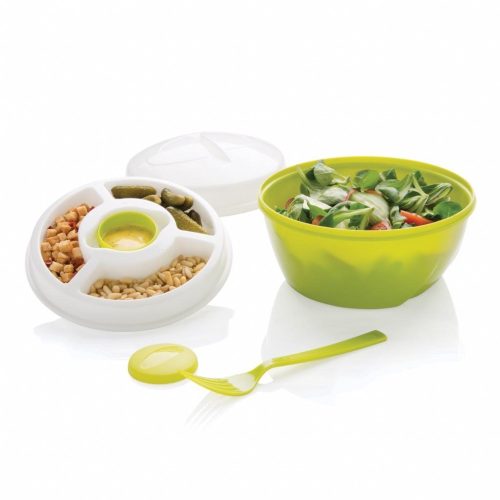 Set bol pentru salate, Everestus, SD01, polipropilena, verde