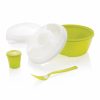 Set bol pentru salate, Everestus, SD01, polipropilena, verde