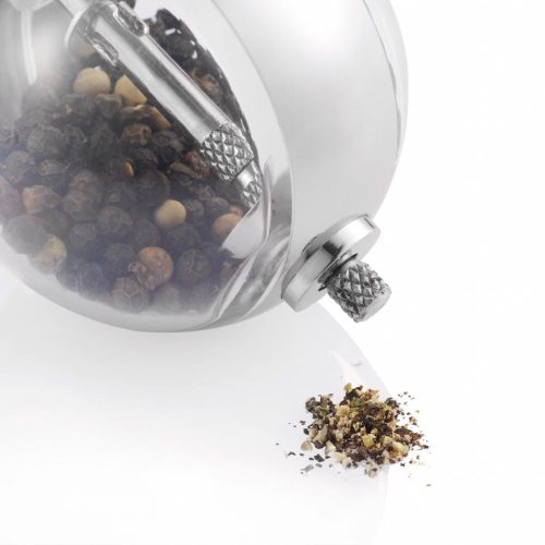 Set 2 recipiente pentru sare si piper, XD, 20FEB1353, Otel, Negru