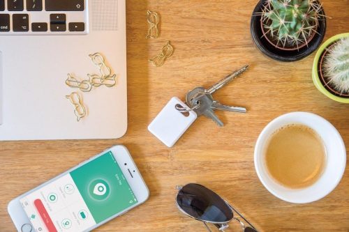 Breloc cu dispozitiv de gasire chei, Everestus, KR0319, abs, alb