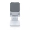 Suport pentru telefon de birou, Everestus, 21OCT1119, 11 x 6.6 x 3.2 cm, ABS, Silicon, Alb