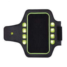   Suport de mana pentru telefon cu lumina led incorporata, Everestus, RG01, pu, neopren, negru