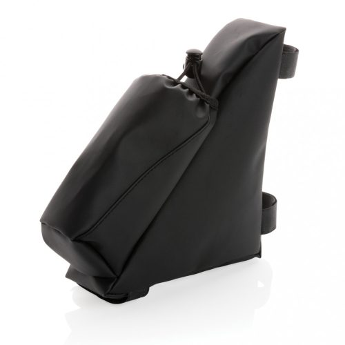 Geanta de bicicleta cu suport de sticla, Everestus, 21OCT1213, 18.5 x 6 x 21 cm, Plastic, Poliuretan, Negru