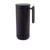 Cana de calatorie 225 ml, fara scurgeri, perete dublu, XD, CK, pp, otel inoxidabil, negru, breloc inclus