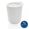 Cana antibacteriana pentru cafea, 21MAR1958, 225 ml, 106x85 mm, Everestus, Polipropilena, Otel, Alb, saculet inclus