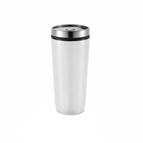   Cana de calatorie 350 ml, fara scurgeri, Everestus, LK, pp, otel inoxidabil, alb