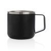 Cana termos camping, 21MAR2709, 350 ml, 11.7xØ 6.7 cm, Everestus, Otel, Negru