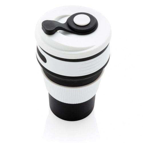 Cana de voiaj pliabila 350 ml, fara bpa, Everestus, 20IAN333, Silicon, Polipropilena, Negru