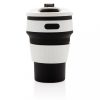 Cana de voiaj pliabila 350 ml, fara bpa, Everestus, 20IAN333, Silicon, Polipropilena, Negru