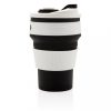 Cana de voiaj pliabila 350 ml, fara bpa, Everestus, 20IAN333, Silicon, Polipropilena, Negru