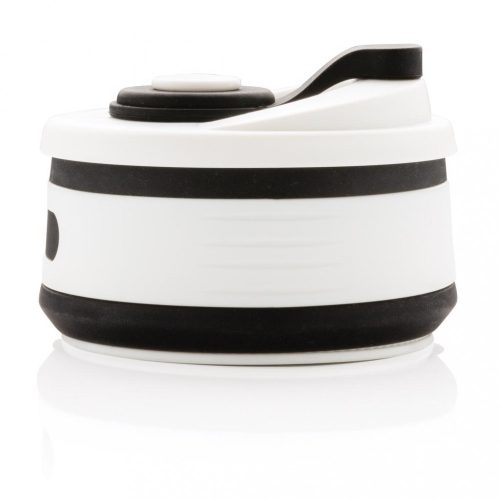 Cana de voiaj pliabila 350 ml, fara bpa, Everestus, 20IAN333, Silicon, Polipropilena, Negru