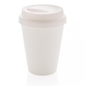   Cana de cafea 300 ml, perete dublu, Everestus, 20IAN368, Polipropilena, Alb