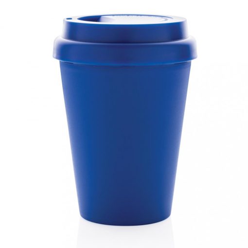 Cana de cafea 300 ml, perete dublu, Everestus, 20IAN367, Polipropilena, Albastru, saculet inclus