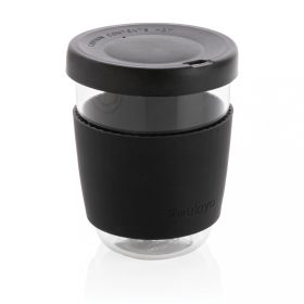   Cana de voiaj, Ukiyo, 22FEB1164, 360 ml, 8.5x5.5x11 cm, Sticla, Negru