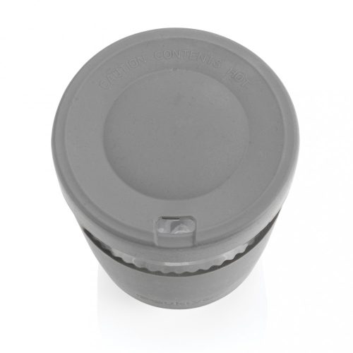 Cana de voiaj, Ukiyo, 22FEB1163, 360 ml, 8.5x5.5x11 cm, Sticla, Gri