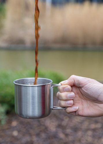 Cana 450 ml, 8.4xø9.1 cm, Everestus, 20SEP0300, Otel, Argintiu