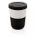 Cana de cafea 380 ml, fara melamina, Everestus, 20IAN351, Plastic, Silicon, Negru