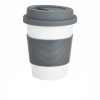 Cana de cafea 350 ml, ecologica, Everestus, EA, pla, silicon, gri, saculet de calatorie inclus