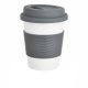 Cana de cafea 350 ml, ecologica, Everestus, EA, pla, silicon, gri, saculet de calatorie inclus