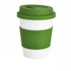 Cana de cafea 350 ml, ecologica, Everestus, EA, pla, silicon, verde, saculet de calatorie inclus