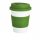 Cana de cafea 350 ml, ecologica, Everestus, EA, pla, silicon, verde, saculet de calatorie inclus