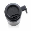 Cana de cafea 160 ml, perete dublu, XD, CE02, polipropilena, otel inoxidabil, argintiu, breloc inclus