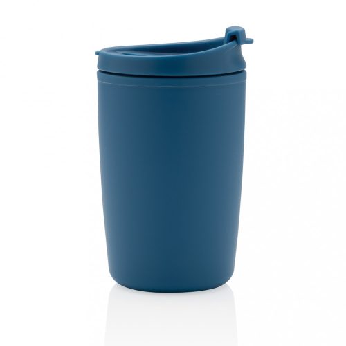Cana de voiaj, Everestus, 18SEP3124, 300 ml, 8.5x8x13.9x Ø8 cm, Polipropilena, Albastru