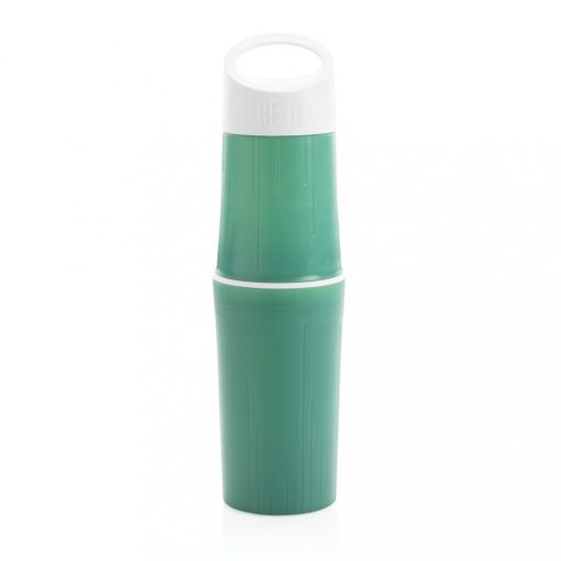 Sticla de apa, sport, BE O by AleXer, 2707240, Plastic, 500 ml, 24x6.8x6.8xø6.8 cm, Verde, breloc inclus