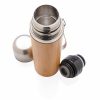 Termos 400 ml, Everestus, 9IA19344, Bambus, Otel inoxidabil, Maro