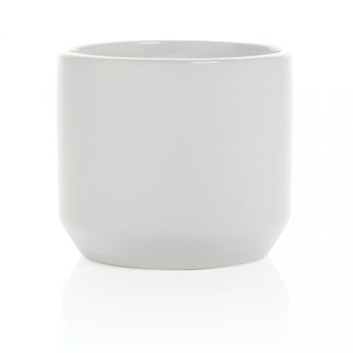 Cana moderna, Everestus, 21OCT0161, 350 ml, 9 x 7 x 8 x ø 9 cm, Ceramica, Alb