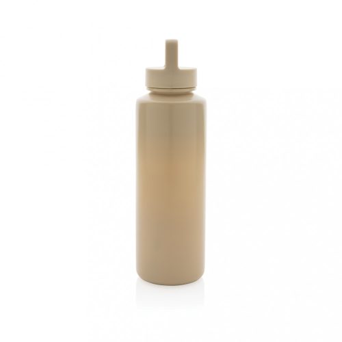 Sticla de apa bidon sport, Everestus, 42FEB231007, 500 ml, 22.5xØ6.6 cm, Polipropilena, Silicon, Maro