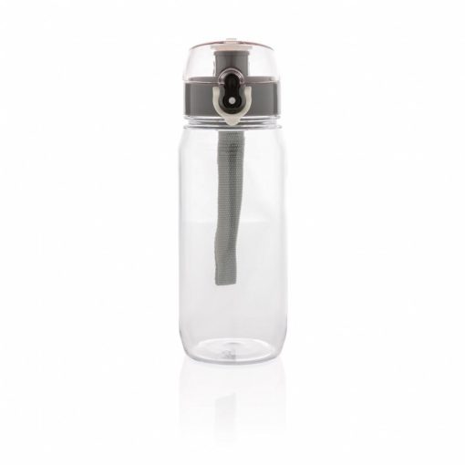 Sticla de apa 600 ml, cu buton de deschidere, Everestus, TN03, tritan, transparent, saculet de calatorie inclus