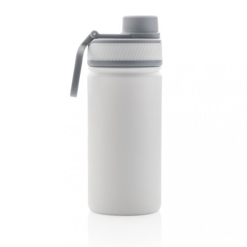 Termos cu finisaj mat, 550 ml, 20xø7.6 cm, Everestus, 20SEP0526, Otel, Silicon, Alb
