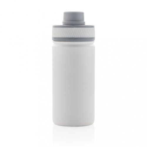 Termos cu finisaj mat, 550 ml, 20xø7.6 cm, Everestus, 20SEP0526, Otel, Silicon, Alb