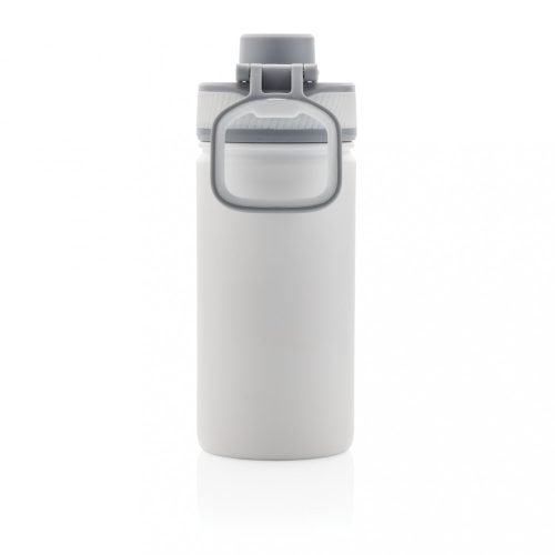 Termos cu finisaj mat, 550 ml, 20xø7.6 cm, Everestus, 20SEP0526, Otel, Silicon, Alb